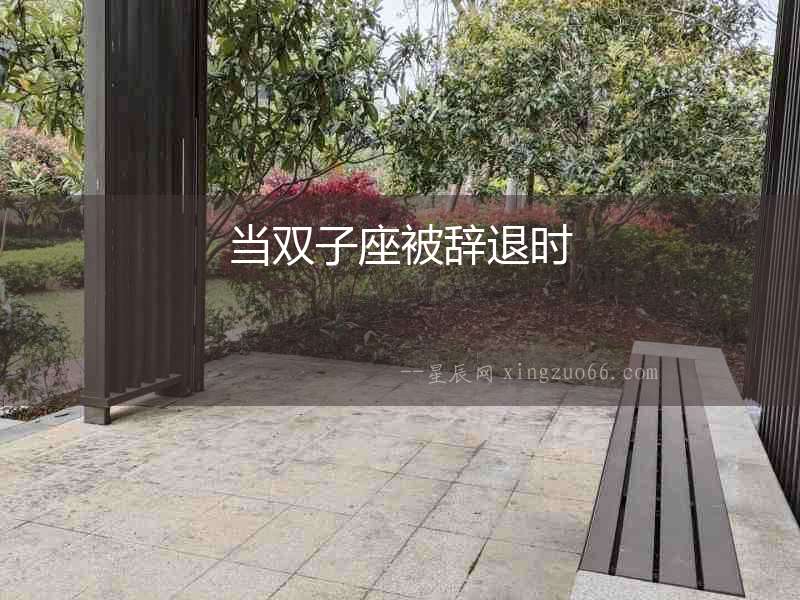 當雙子座被辭退時