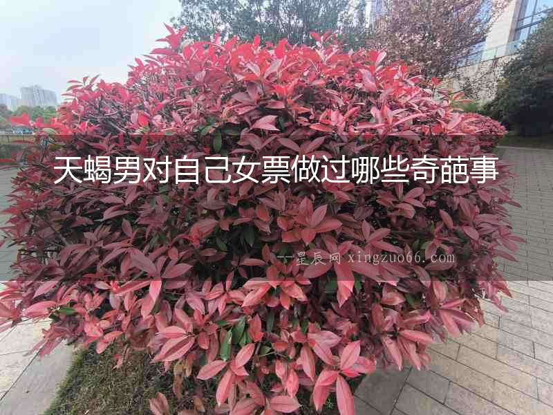 天蝎男對自己女票做過哪些奇葩事