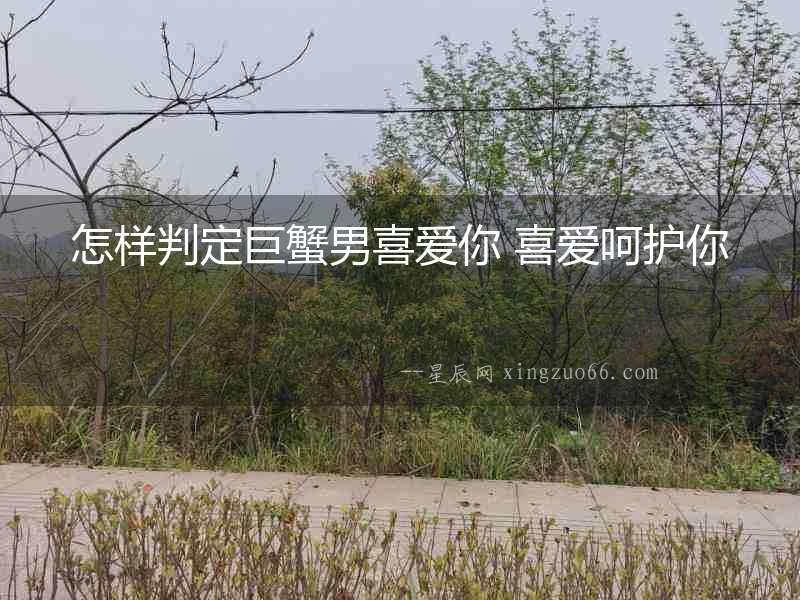 怎樣判定巨蟹男喜愛你 喜愛呵護你