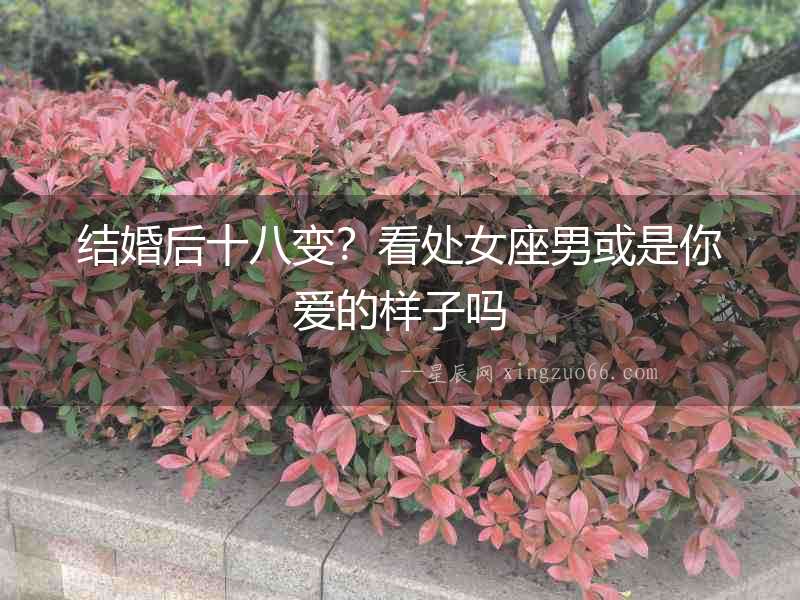 結婚后十八變？看處女座男或是你愛的樣子嗎