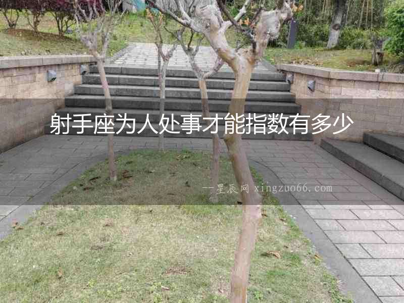 射手座為人處事才能指數(shù)有多少