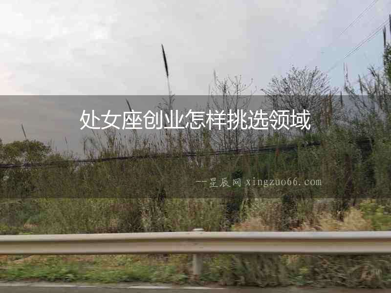 處女座創(chuàng)業(yè)怎樣挑選領(lǐng)域