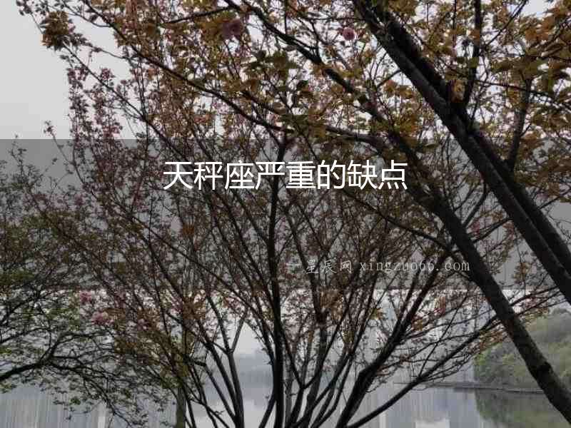 天秤座嚴重的缺點