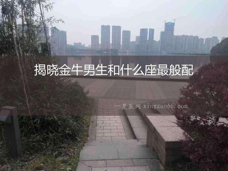 揭曉金牛男生和什么座最般配