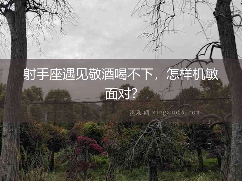 射手座遇見敬酒喝不下，怎樣機敏面對？