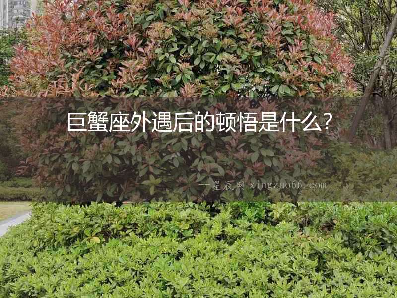 巨蟹座外遇后的頓悟是什么？