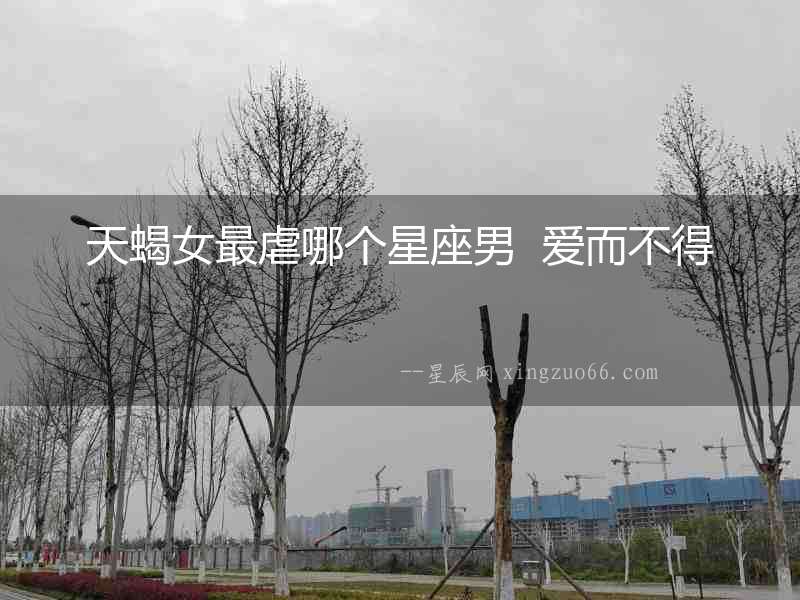 天蝎女最虐哪個星座男  愛而不得