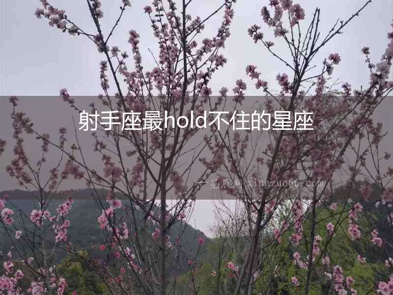 射手座最hold不住的星座