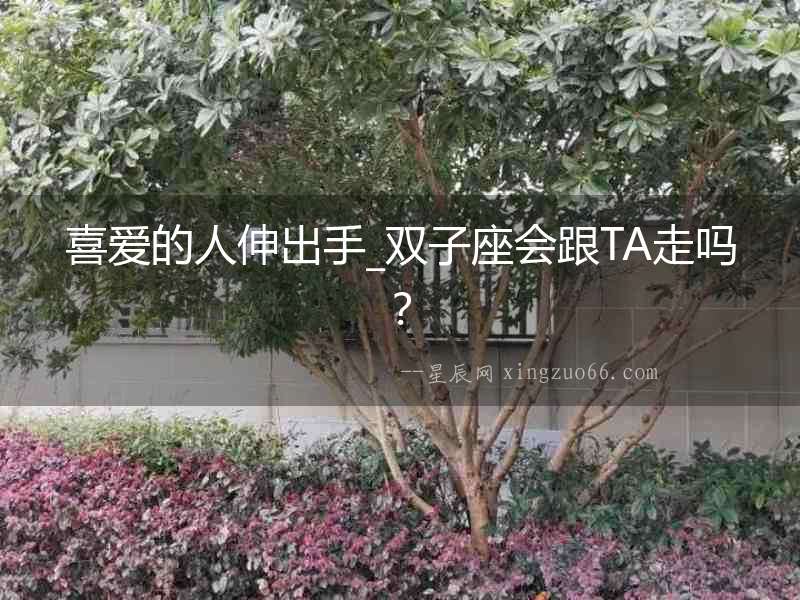 喜愛的人伸出手_雙子座會跟TA走嗎？