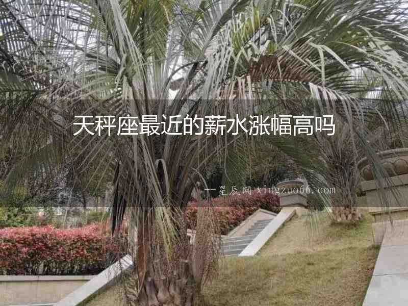 天秤座最近的薪水漲幅高嗎