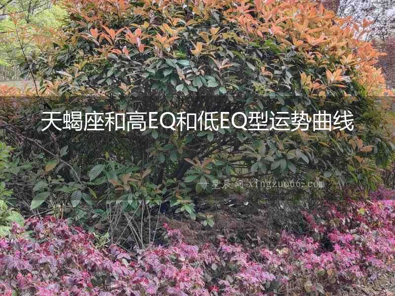 天蝎座和高EQ和低EQ型運勢曲線