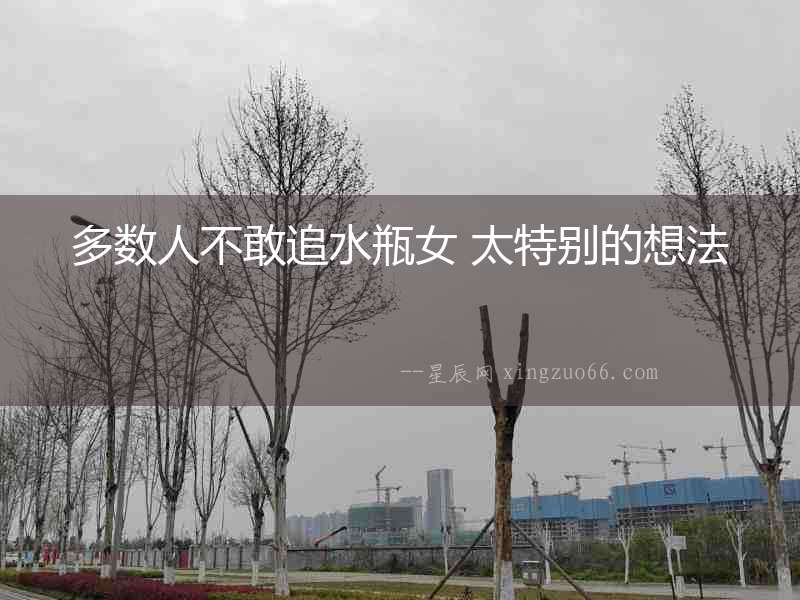 多數(shù)人不敢追水瓶女 太特別的想法