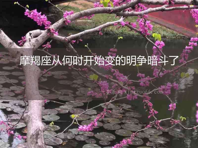 摩羯座從何時開始變的明爭暗斗了