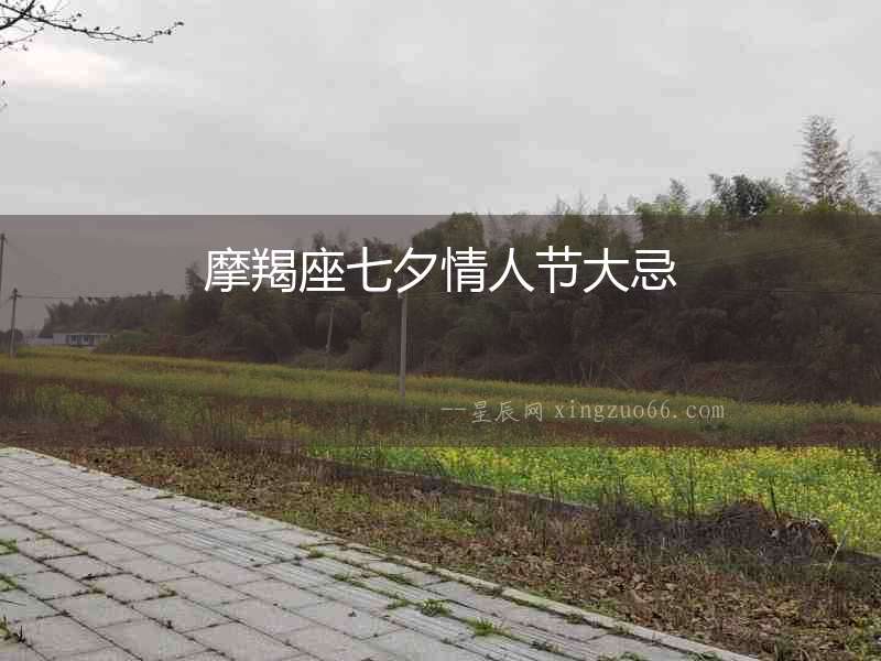 摩羯座七夕情人節大忌