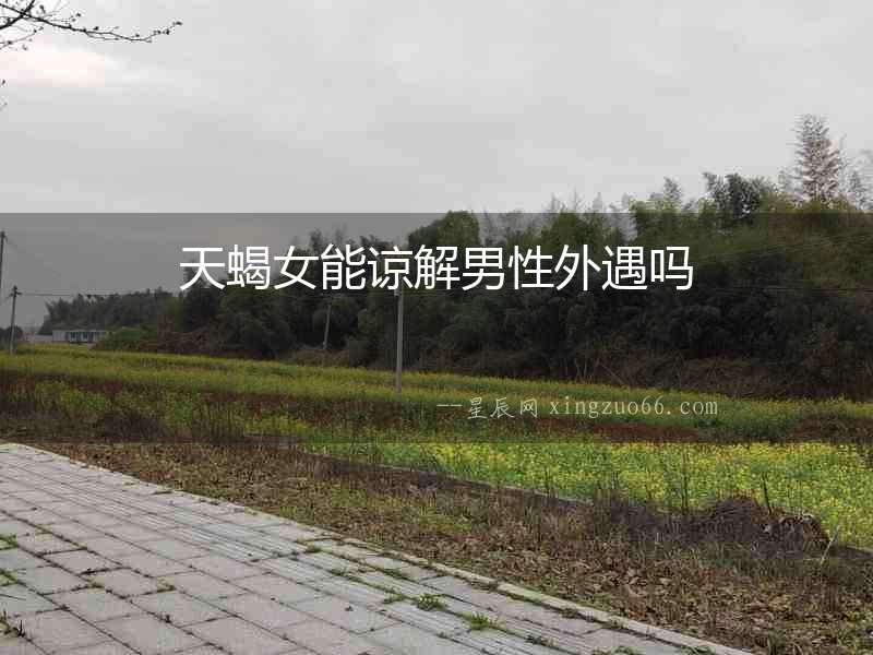 天蝎女能諒解男性外遇嗎