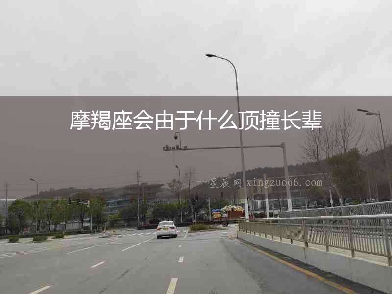 摩羯座會由于什么頂撞長輩