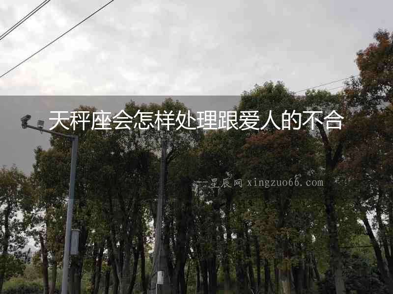天秤座會怎樣處理跟愛人的不合