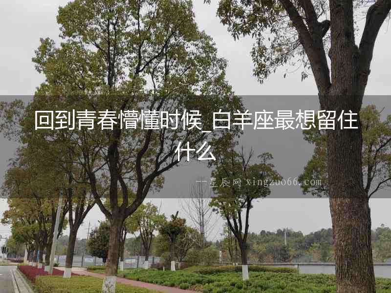 回到青春懵懂時候_白羊座最想留住什么