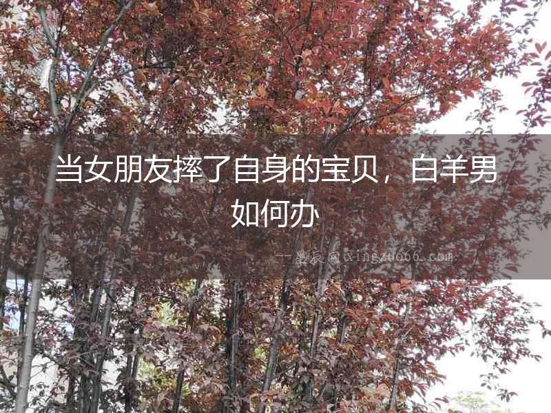當女朋友摔了自身的寶貝，白羊男如何辦