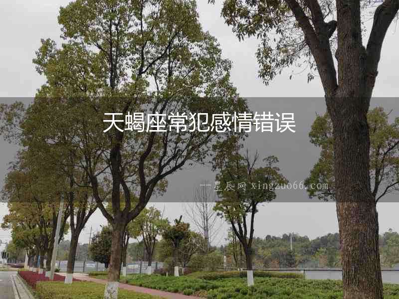 天蝎座常犯感情錯誤