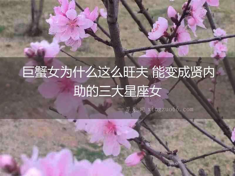 巨蟹女為什么這么旺夫 能變成賢內助的三大星座女