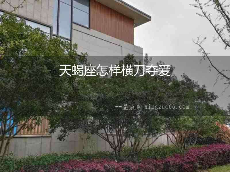 天蝎座怎樣橫刀奪愛