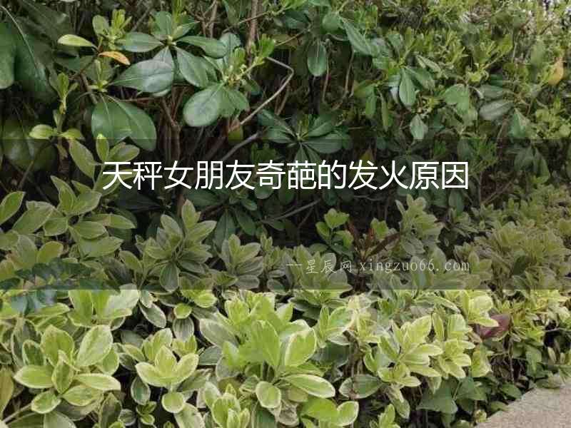 天秤女朋友奇葩的發火原因