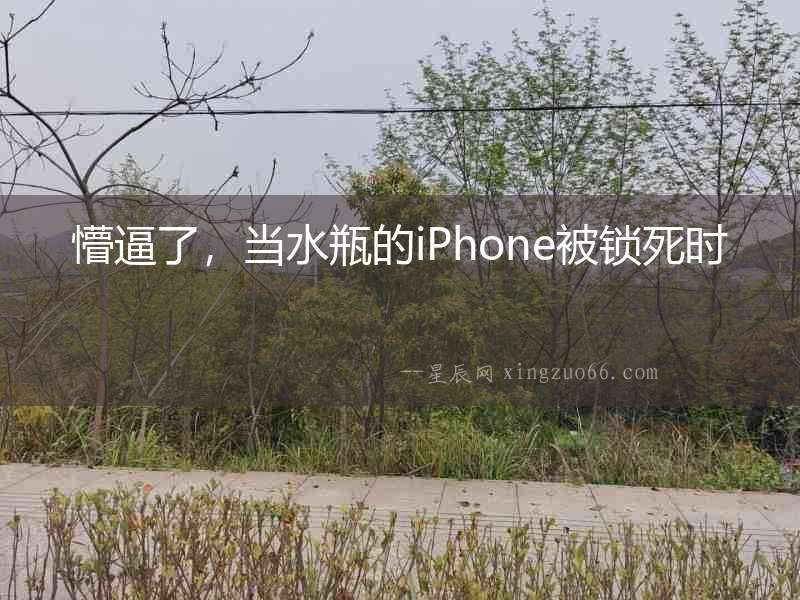 懵逼了，當(dāng)水瓶的iPhone被鎖死時(shí)
