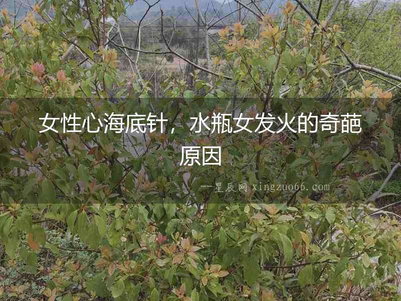女性心海底針，水瓶女發火的奇葩原因