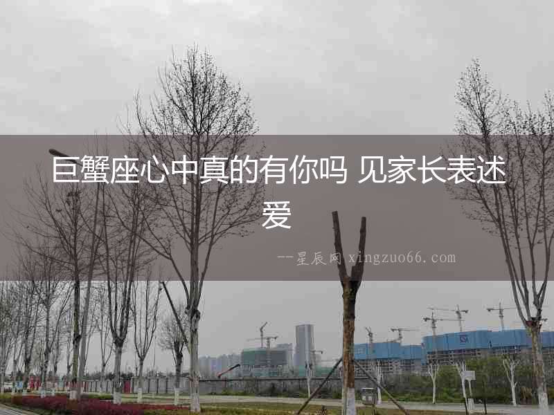 巨蟹座心中真的有你嗎 見家長(zhǎng)表述愛