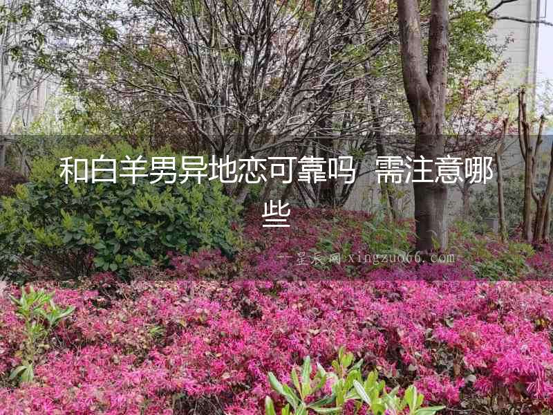 和白羊男異地戀可靠嗎  需注意哪些