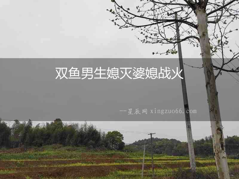 雙魚(yú)男生媳滅婆媳戰(zhàn)火