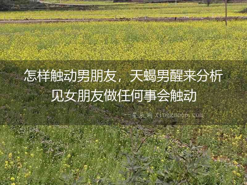 怎樣觸動男朋友，天蝎男醒來分析見女朋友做任何事會觸動