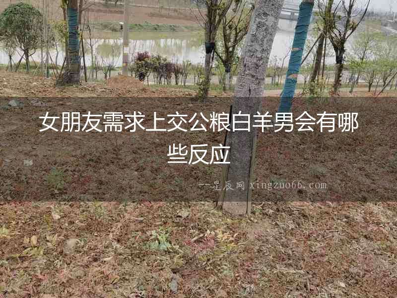 女朋友需求上交公糧白羊男會(huì)有哪些反應(yīng)