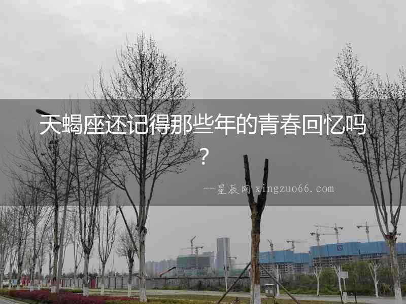 天蝎座還記得那些年的青春回憶嗎？