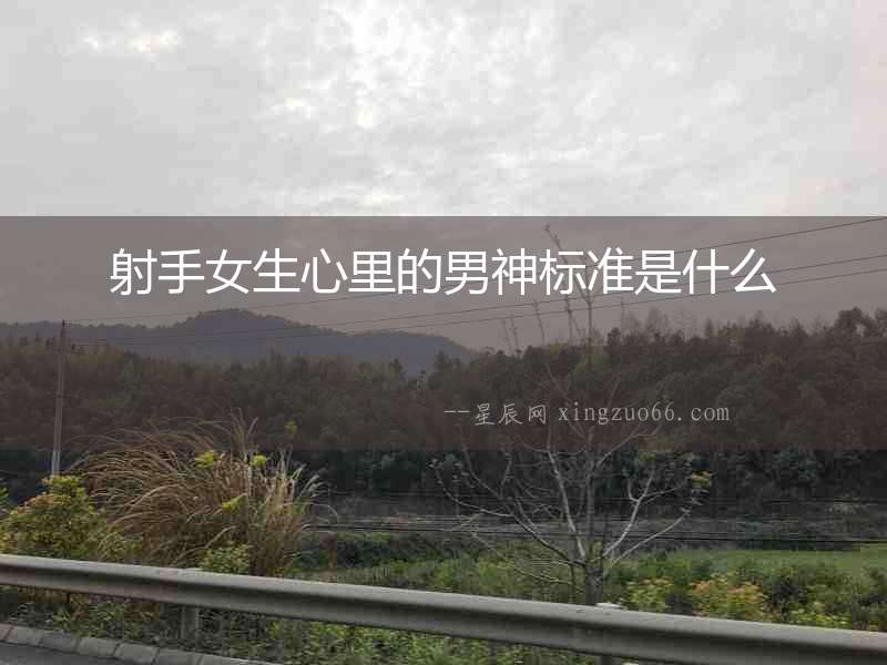 射手女生心里的男神標準是什么