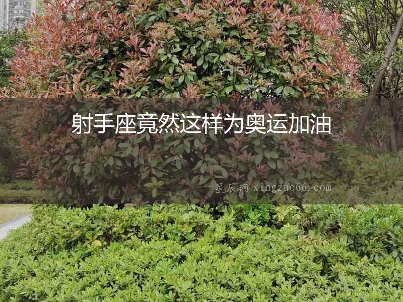 射手座竟然這樣為奧運加油