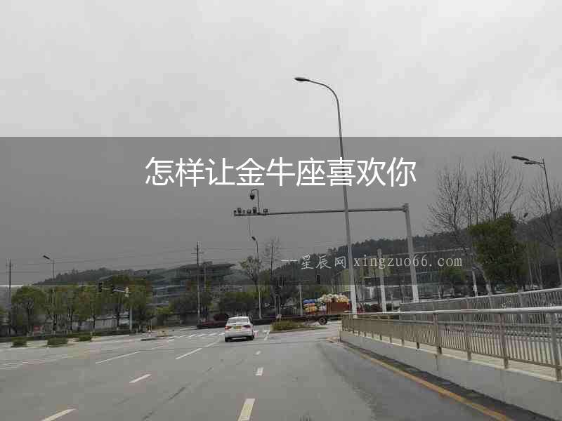 怎樣讓金牛座喜歡你