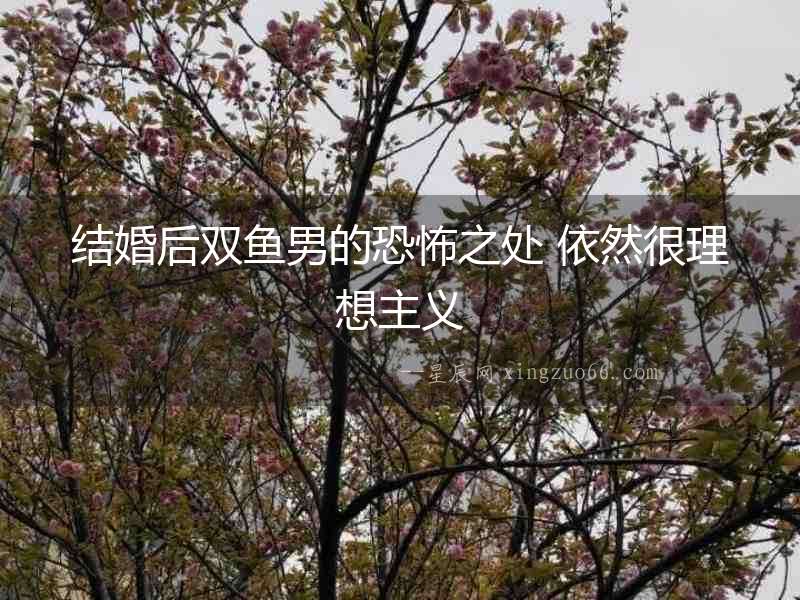 結婚后雙魚男的恐怖之處 依然很理想主義