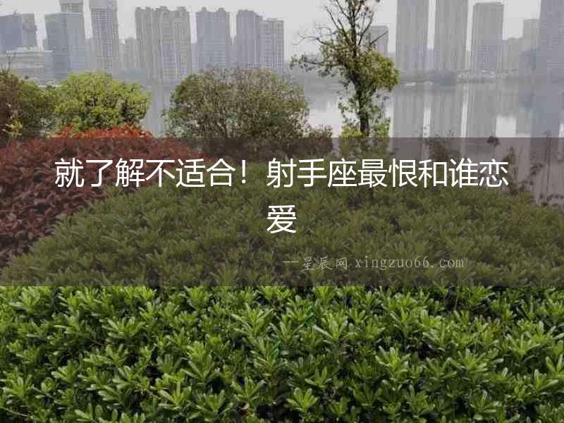 就了解不適合！射手座最恨和誰戀愛