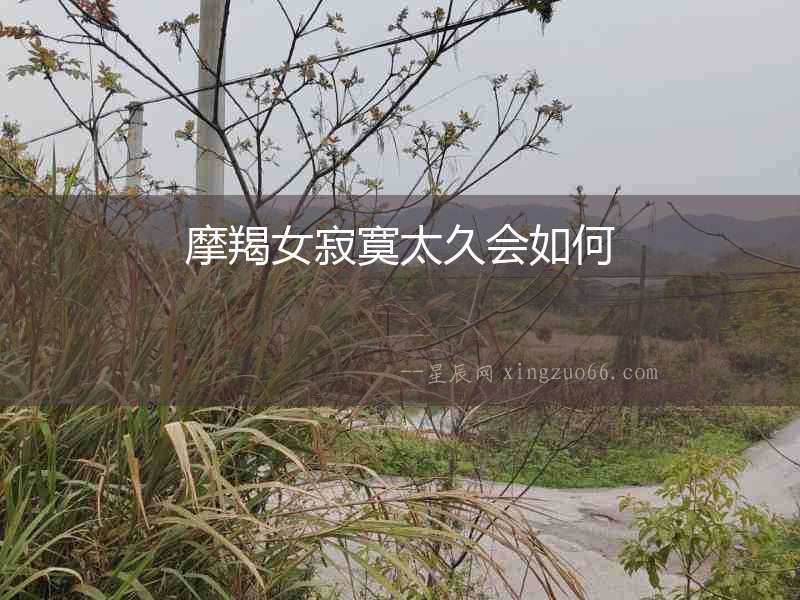 摩羯女寂寞太久會如何