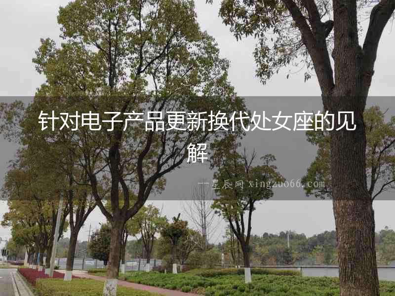 針對電子產品更新換代處女座的見解