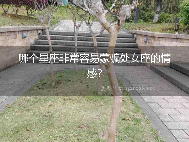 哪個星座非常容易蒙騙處女座的情感？