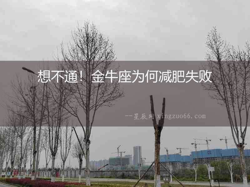 想不通！金牛座為何減肥失敗