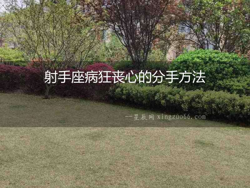 射手座病狂喪心的分手方法