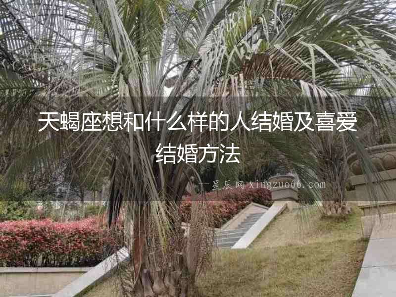 天蝎座想和什么樣的人結婚及喜愛結婚方法