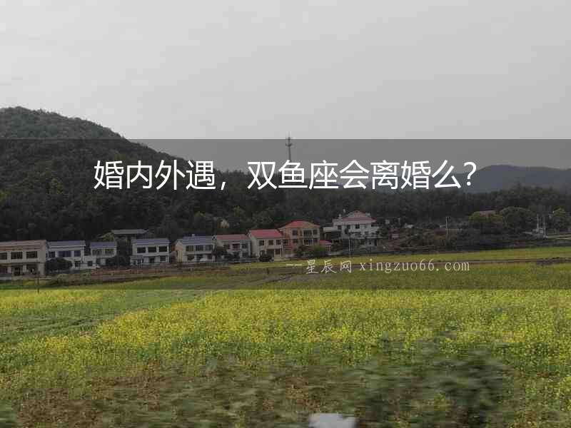 婚內外遇，雙魚座會離婚么？