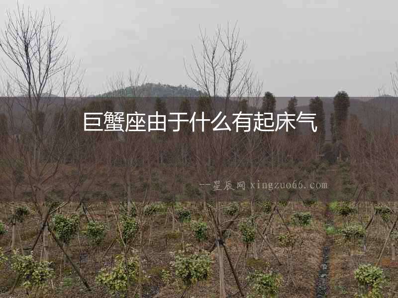 巨蟹座由于什么有起床氣