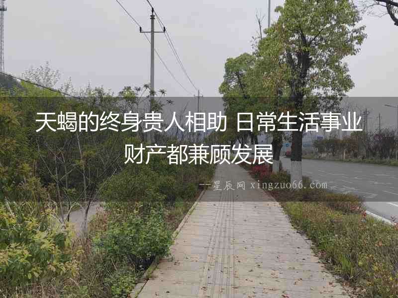 天蝎的終身貴人相助 日常生活事業財產都兼顧發展