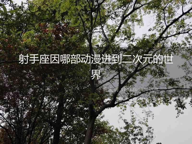 射手座因哪部動漫進到二次元的世界
